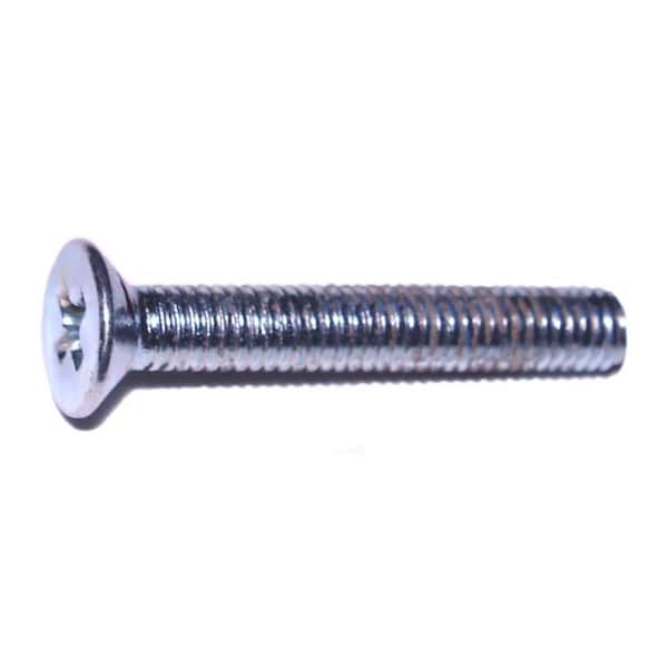Midwest Fastener M3-0.50 x 20 mm Phillips Flat Machine Screw, Zinc Plated Steel, 50 PK 51474 - main